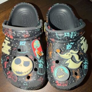 Disney Nightmare Before Christmas Crocs With Charms Size C9